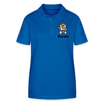 Karate Owl - Stanley/Stella Women’s Organic Polo Shirt ELLISER - royal blue - Front - Anna (173cm)