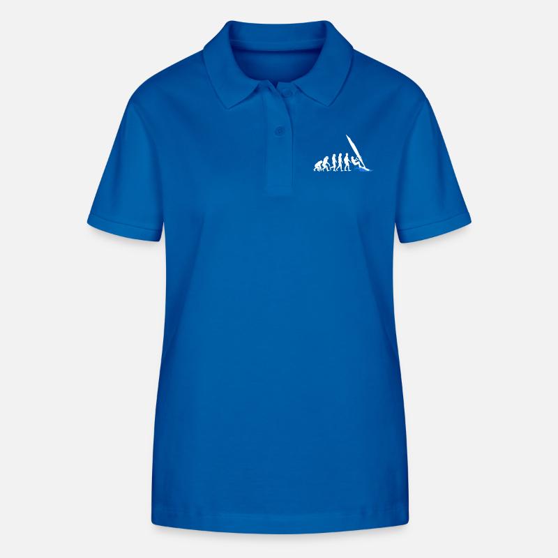 Evolution of Wind Surfing Evolution - Stanley/Stella Women’s Organic Polo Shirt ELLISER - royal blue
