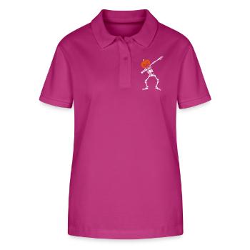 Dabbing Skelett dab Kürbis Kopf Halloween - Stanley/Stella Frauen Bio-Poloshirt ELLISER - Orchidee - Vorne - Luana (180cm)
