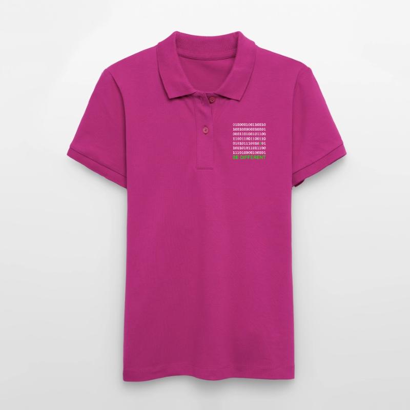 Be Different - Binary - Digital Stanley/Stella Women’s Organic Polo Shirt ELLISER
