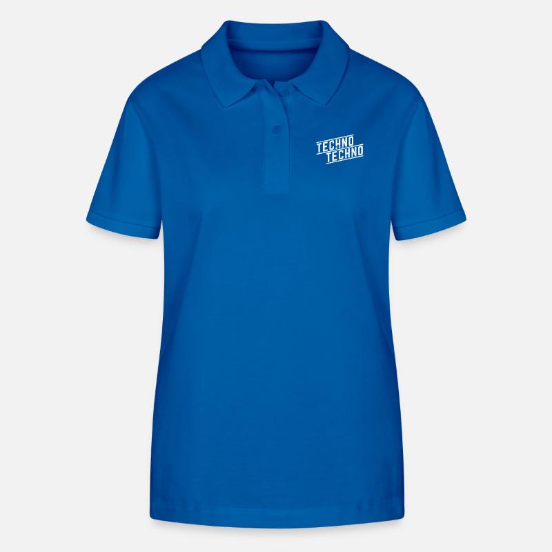 Techno techno - Polo bio ELLISER Stanley/Stella Femme - bleu roi