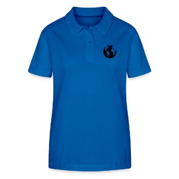 Un seul monde 1 - Polo bio ELLISER Stanley/Stella Femme - bleu roi - Devant - Anna (173cm)