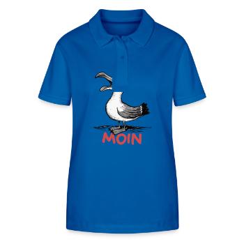 Moin Möwe - Stanley/Stella Frauen Bio-Poloshirt ELLISER - Königsblau - Vorne - Anna (173cm)
