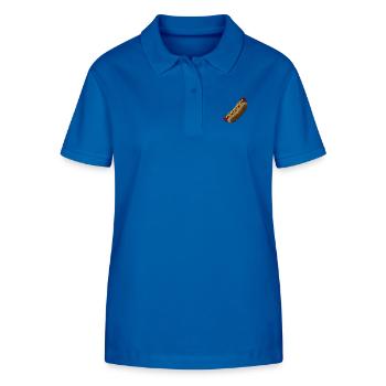 Hot Dog bestickt - Stanley/Stella Frauen Bio-Poloshirt ELLISER - Königsblau - Vorne - Anna (173cm)