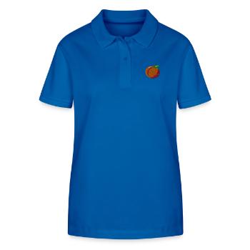 Peach embroidered - Stanley/Stella Women’s Organic Polo Shirt ELLISER - royal blue - Front - Anna (173cm)