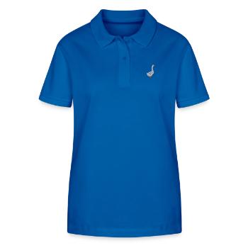 Goose embroidered - Stanley/Stella Women’s Organic Polo Shirt ELLISER - royal blue - Front - Anna (173cm)