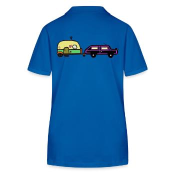 Holiday, Travel, Camping, Caravan, Motorhome, Car - Stanley/Stella Women’s Organic Polo Shirt ELLISER - royal blue - Back - Anna (173cm)