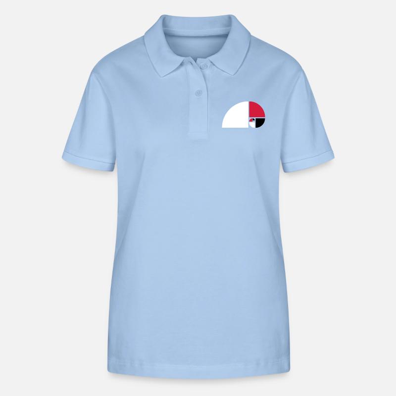 fibonacci - Polo bio ELLISER Stanley/Stella Femme - bleu ciel