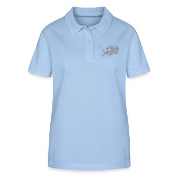 deutschland - Stanley/Stella Frauen Bio-Poloshirt ELLISER - sky Blue - Vorne - Luana (180cm)