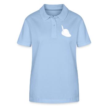 Alpine Hut - Stanley/Stella Frauen Bio-Poloshirt ELLISER - sky Blue - Vorne - Luana (180cm)