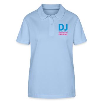 dj official - Stanley/Stella Women’s Organic Polo Shirt ELLISER - sky blue - Front - Luana (180cm)