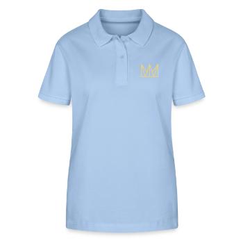 Krone - Stanley/Stella Frauen Bio-Poloshirt ELLISER - sky Blue - Vorne - Luana (180cm)