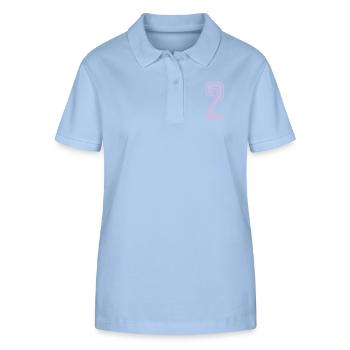 2 - Stanley/Stella Women’s Organic Polo Shirt ELLISER - sky blue - Front - Luana (180cm)