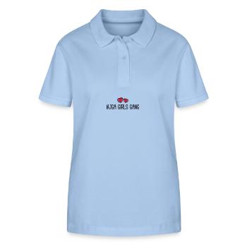 Enterrement de vie de jeune fille - Polo bio ELLISER Stanley/Stella Femme - bleu ciel - Devant - Luana (180cm)