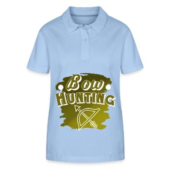 Bow Hunting - Stanley/Stella Frauen Bio-Poloshirt ELLISER - sky Blue - Vorne - Luana (180cm)