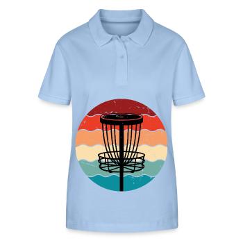 Disc Golf - Stanley/Stella Frauen Bio-Poloshirt ELLISER - sky Blue - Vorne - Luana (180cm)