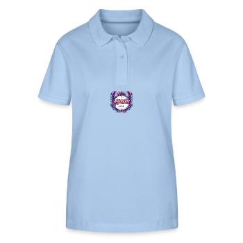 Mykonos Crew Coloré - Polo bio ELLISER Stanley/Stella Femme - bleu ciel - Devant - Luana (180cm)