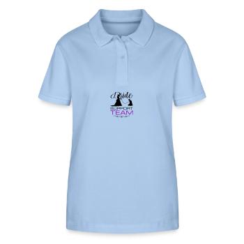 Braut Support Team Hochzeit - Stanley/Stella Frauen Bio-Poloshirt ELLISER - sky Blue - Vorne - Luana (180cm)