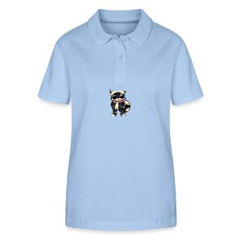 Skunk Winter - Stanley/Stella Women’s Organic Polo Shirt ELLISER - sky blue - Front - Luana (180cm)