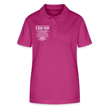Rad Tech Reasons To Love Rad Tech - Stanley/Stella Women’s Organic Polo Shirt ELLISER - orchid Flower - Front - Luana (180cm)