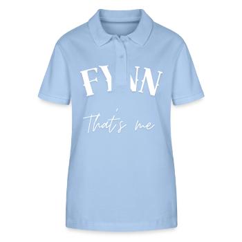Fynn est mon nom Fyn Gifts Fin Finlande - Polo bio ELLISER Stanley/Stella Femme - bleu ciel - Devant - Luana (180cm)