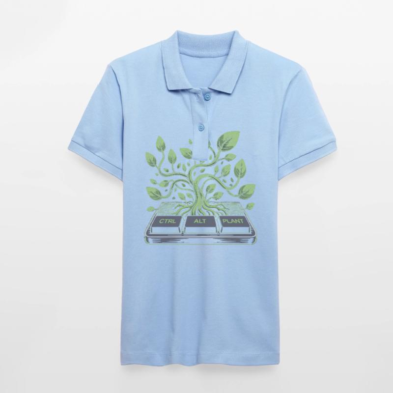 ctrl alt plant Garten Design Stanley/Stella Frauen Bio-Poloshirt ELLISER