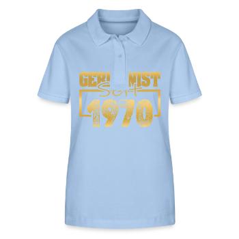 1970 - Stanley/Stella Women’s Organic Polo Shirt ELLISER - sky blue - Front - Luana (180cm)