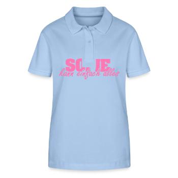 Mrs. Sofie - Stanley/Stella Women’s Organic Polo Shirt ELLISER - sky blue - Front - Luana (180cm)