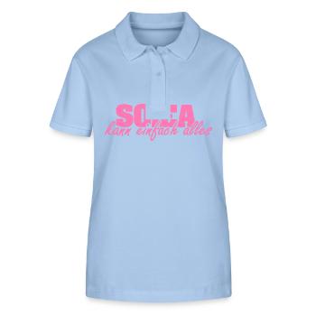 Mrs. Solea - Stanley/Stella Women’s Organic Polo Shirt ELLISER - sky blue - Front - Luana (180cm)
