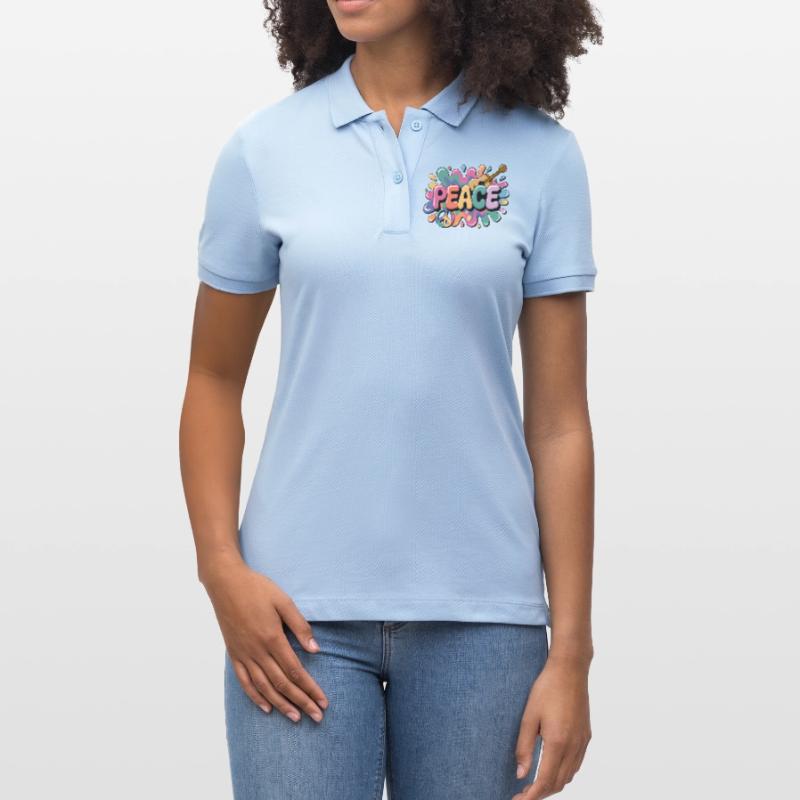 PEACE – Psychedelic Stanley/Stella Women’s Organic Polo Shirt ELLISER