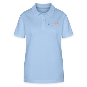 Truck Driver Retro Truck Truck Driver - Stanley/Stella Women’s Organic Polo Shirt ELLISER - sky blue - Front - Luana (180cm)