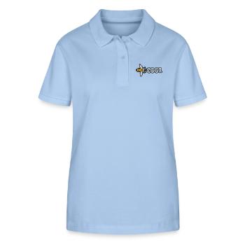 BEE COOL (horizontal) - Stanley/Stella Frauen Bio-Poloshirt ELLISER - sky Blue - Vorne - Luana (180cm)
