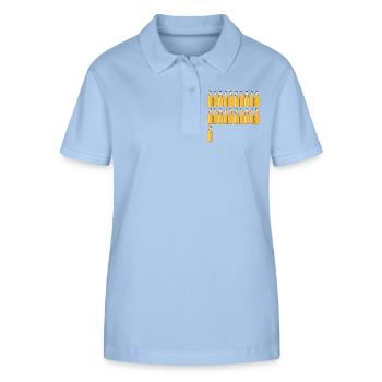 21 Beer Bottles - Beer - 21 Years - 21st Birthday - Stanley/Stella Women’s Organic Polo Shirt ELLISER - sky blue - Front - Luana (180cm)