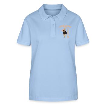 1970 Geburtstag Cool Teddy Bär Awesome since - Stanley/Stella Frauen Bio-Poloshirt ELLISER - sky Blue - Vorne - Luana (180cm)