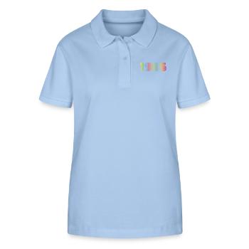 1965 Birthday Funky Year - Stanley/Stella Women’s Organic Polo Shirt ELLISER - sky blue - Front - Luana (180cm)