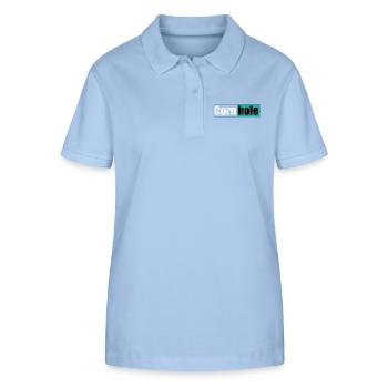 Cornhole Game Leisure Hobby - Stanley/Stella Women’s Organic Polo Shirt ELLISER - sky blue - Front - Luana (180cm)