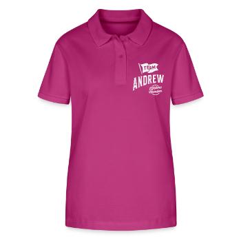 Team Andrew Lifetime Member Personalized Name Andr - Stanley/Stella Women’s Organic Polo Shirt ELLISER - orchid Flower - Front - Luana (180cm)