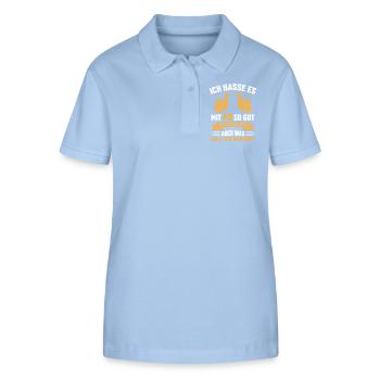 48. Geburtstag Mann Frau 48 Jahre - Stanley/Stella Frauen Bio-Poloshirt ELLISER - sky Blue - Vorne - Luana (180cm)