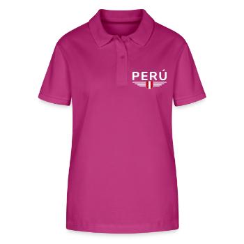 Peru Design – Colors of the Andes - Stanley/Stella Women’s Organic Polo Shirt ELLISER - orchid Flower - Front - Luana (180cm)