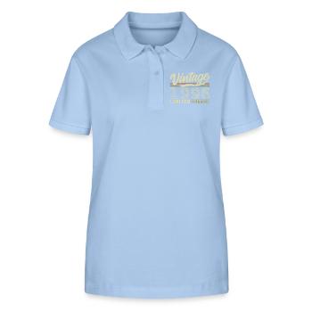 Legende seit 1996 Geboren 1996 Geburtstag 28 Jahre - Stanley/Stella Frauen Bio-Poloshirt ELLISER - sky Blue - Vorne - Luana (180cm)