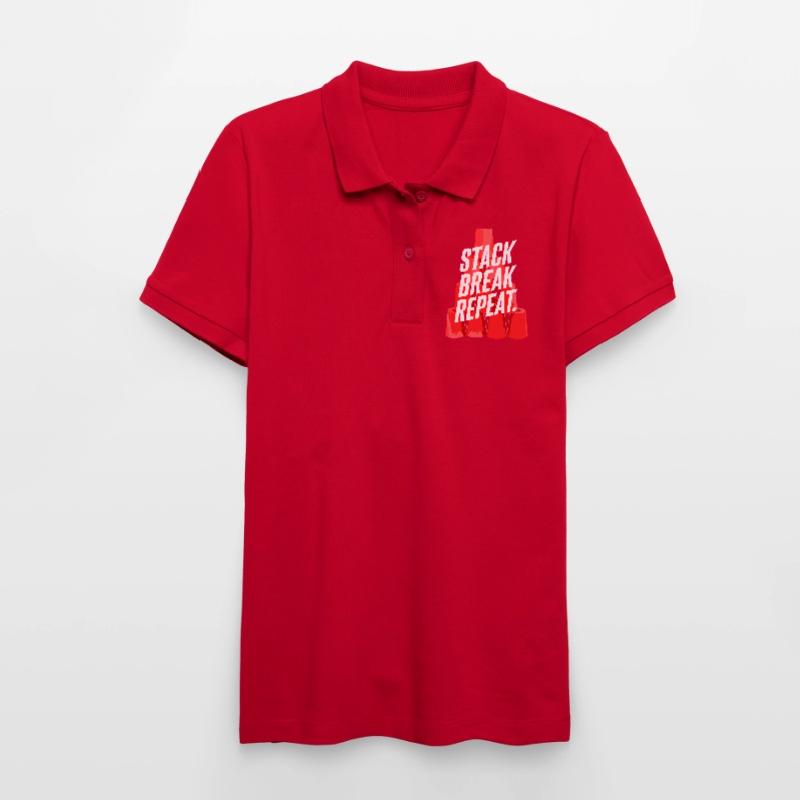Stack Break Repeat Stacking Cups Speed Stacker Stanley/Stella Frauen Bio-Poloshirt ELLISER
