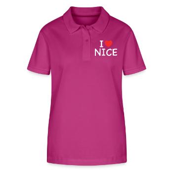 I Love Nice - J'aime Nice - Stanley/Stella Women’s Organic Polo Shirt ELLISER - orchid Flower - Front - Luana (180cm)