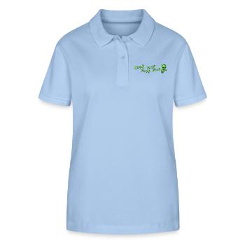 F**k F**k F**k Außerirdischer Fuck Fuck Fuck Alien - Stanley/Stella Frauen Bio-Poloshirt ELLISER - sky Blue - Vorne - Luana (180cm)