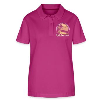 Né en octobre 2017 Légendaire depuis octobre 2017 - Polo bio ELLISER Stanley/Stella Femme - mauve orchidée - Devant - Luana (180cm)