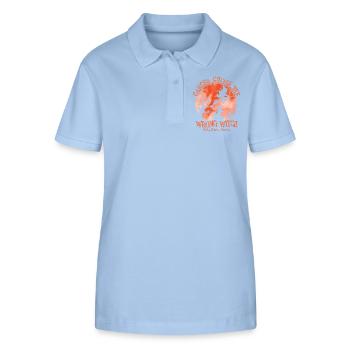 Cancer Witch Orange Kidney Cancer - Stanley/Stella Women’s Organic Polo Shirt ELLISER - sky blue - Front - Luana (180cm)