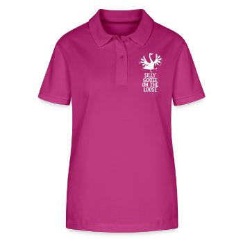 Die Dumme Gans Auf Freiem Fuß - Stanley/Stella Frauen Bio-Poloshirt ELLISER - Orchidee - Vorne - Luana (180cm)