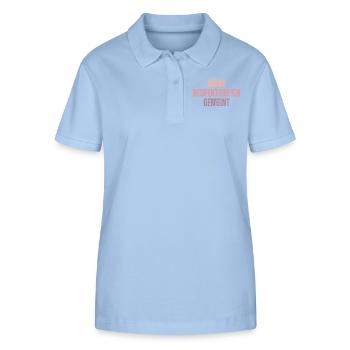 ’a pas l’intention d’être irrespectueux - Polo bio ELLISER Stanley/Stella Femme - bleu ciel - Devant - Luana (180cm)