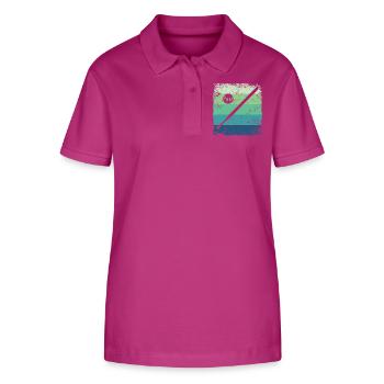 Wiffleball Club Retro Pickleball Team - Stanley/Stella Women’s Organic Polo Shirt ELLISER - orchid Flower - Front - Luana (180cm)
