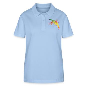 Diving, Synchronized Diving, Artistic Jumping - Stanley/Stella Women’s Organic Polo Shirt ELLISER - sky blue - Front - Luana (180cm)