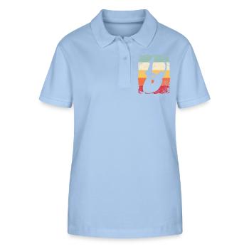 Synchronized Water Diver High Diver - Stanley/Stella Women’s Organic Polo Shirt ELLISER - sky blue - Front - Luana (180cm)